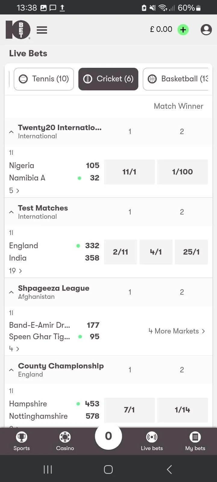 10Bet Képernyőkép 2